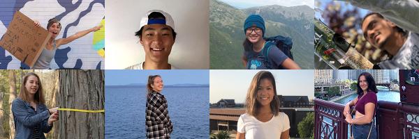 Eight students that are Sea Grant Scholars